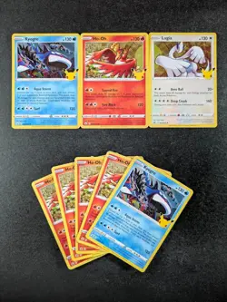 2021 Pokemon Celebrations Holo Rare KYOGRE/ HO-OH/ LUGIA English Lots Of 8 - Image 1
