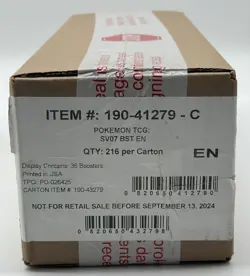 Pokemon TCG Scarlet & Violet Stellar Crown Booster 6-Box Case SEALED NEW - Image 1