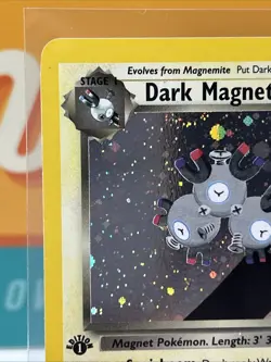 Dark Magneton 1st Ed Holo Rare #11 Pokemon TCG Team Rocket 2000 First Edition NM - Image 4