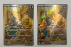 Lot of (2) Pokemon TCG Paldean Fates Elite Trainer Box Promo #075 BSP Mimikyu - Image 1