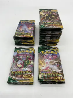 #5 (36) Pokemon Sword & Shield Evolving Skies Booster Packs Sealed (9) 4 Pack - Image 2