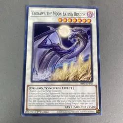 Yugioh Vagnawa the Moon-Eating Dragon PHNI-EN043 Phantom Nightmare 1st Edition - Image 1