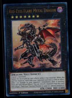 Red-Eyes Flare Metal Dragon RA01-EN038 1st Edition PUR Yugioh Near Mint - Image 1