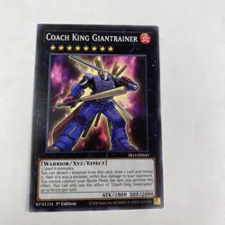 yugioh Coach King Giantrainer SR14-EN041 Fire Kings Structure Deck 1st Edition - Image 1
