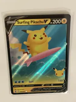 Surfing Pikachu V 008/025 Gem Mint ??Celebrations Pokemon Card - Image 2