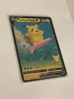 Surfing Pikachu V 008/025 Gem Mint ??Celebrations Pokemon Card - Image 3