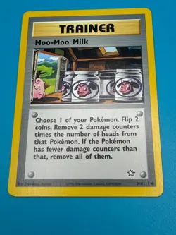 Moo Moo Milk Pokemon Neo Genesis Trainer Card 101/111 NM Vintage Unlimited TCG - Image 3