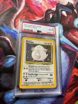 1999 Pokemon Game Chansey Holo Base Set NM-MT PSA 8 #3 Card - Image 1