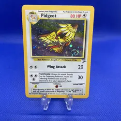 Pidgeot 14/130 Holo Rare Base Set 2 Pokemon Card LP - SWIRL WOTC - Image 1