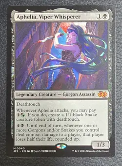 Aphelia, Viper Whisperer (Anime) Foundations Jumpstart Regular MTG NM Magic Card - Image 1