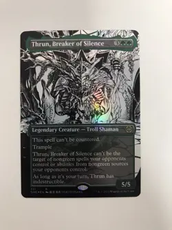Thrun Breaker of Silence Foil Showcase Ichor Borderless MTG Magic Card NM ONE - Image 1