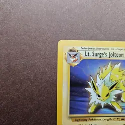Lt. Surge's Jolteon 28/132 Pokemon Gym Challenge Rare Card - LP - Image 2