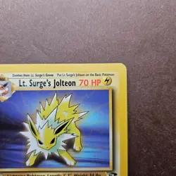 Lt. Surge's Jolteon 28/132 Pokemon Gym Challenge Rare Card - LP - Image 3