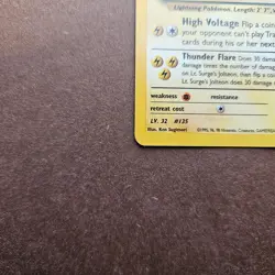 Lt. Surge's Jolteon 28/132 Pokemon Gym Challenge Rare Card - LP - Image 4