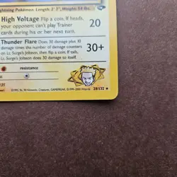 Lt. Surge's Jolteon 28/132 Pokemon Gym Challenge Rare Card - LP - Image 5