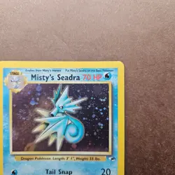 Misty's Seadra 9/132 Pokemon Gym Heroes Holo Rare Card - LP - Image 3