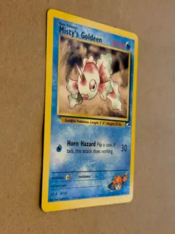 Misty's Goldeen 030/132 Gym Heroes Regular Pokemon card in Near Mint / NM cond. - Image 2