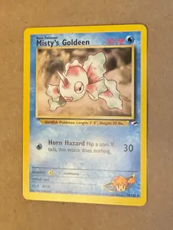 Misty's Goldeen 030/132 Gym Heroes Regular Pokemon card in Near Mint / NM cond. - Image 3
