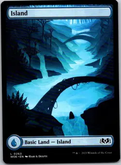 Magic the Gathering Island #263 Full Art Wilds of Eldraine MTG Free Shipping! - Image 1