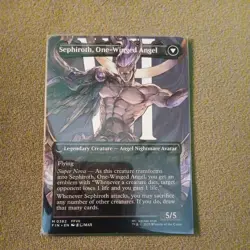 Sephiroth, Fabled SOLDIER Borderless 0382 - MTG FF - NON-FOIL - NM - Image 2