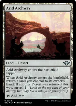 MTG Arid Archway Foil NM Outlaws of Thunder Junction Magic 252 - Image 1