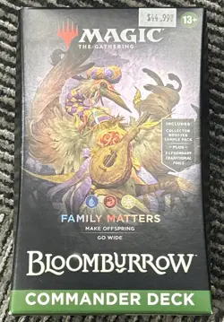 Magic the Gathering Bloomburrow Family Matters Red/White/Blue Commander Deck QTY - Image 1