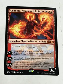 Chandra, Awakened Inferno #127 Core Set 2020 M20 Magic MTG (NM) Near Mint - Image 1