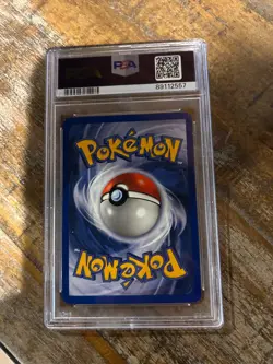 Pokemon 2000 Black Star Promo Pokemon League MEW Holo with SWIRL #9 PSA 7 RARE 5 - Image 2