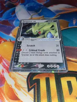 Pokemon Pop Series 1 Tyranitar Ex 17/17 Holo Rare - Holo Bleed Error - 4 swirls - Image 2