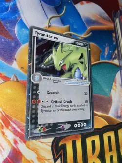 Pokemon Pop Series 1 Tyranitar Ex 17/17 Holo Rare - Holo Bleed Error - 4 swirls - Image 3