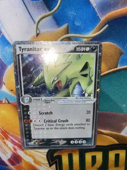Pokemon Pop Series 1 Tyranitar Ex 17/17 Holo Rare - Holo Bleed Error - 4 swirls - Image 5