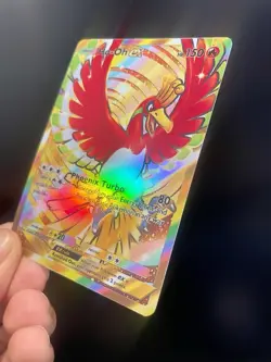 Fan Art Pokemon TCG Pocket Ho-oh EX Holo Crown Rare | Wisdom of Sea and Sky - Image 3