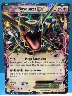 Pokemon TCG Rayquaza EX XY69 Jumbo Holo Card - Image 1