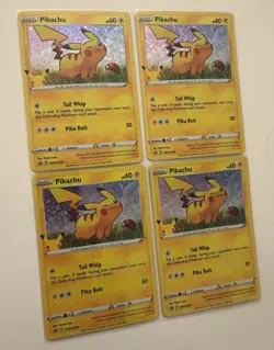 4x Rare Holo Pikachu SWSH039 Pokemon General Mills Promo PACK FRESH SEE PICS! - Image 2