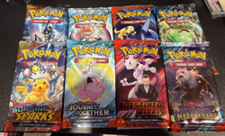 Pokemon TCG Mixed Lot Of Booster Packs Factory Sealed 4 Different Sets x 2 - Image 1
