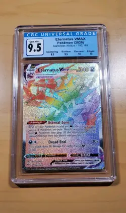 2020 POKEMON SWORD & SHIELD ETERNATUS VMAX DARKNESS ABLAZE 192/189 CGC 9.5 - Image 1
