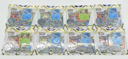 Lot of (8) Pokemon Trading SWSH Brilliant Stars 3-Booster Blister Packs Sealed - Image 1