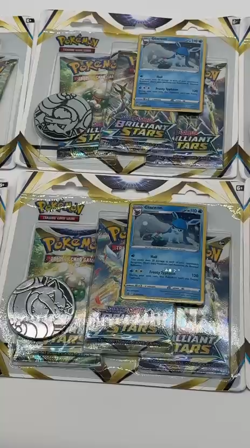 Lot of (8) Pokemon Trading SWSH Brilliant Stars 3-Booster Blister Packs Sealed - Image 2