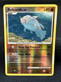Pokemon TCG Relicanth Shiny SH8 Supreme Victors Reverse Holo Rare - Image 1