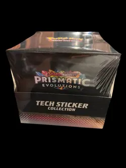 Case of 12 Pokemon TCG Prismatic Evolutions Tech Sticker 36 Booster Packs - Image 1