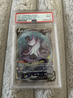 Pokemon TCG Galarian Articuno V (Alt Art) 170/198 Chilling Reign PSA 9 - Image 1