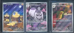 Lot of (3) Pokemon TCG Mega Evolution Base Set Houndstone Gumshoos & Helioptile - Image 1