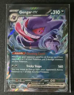Gengar ex - 104/162 Temporal Forces Double Rare Pokemon - NM/MINT - Image 1