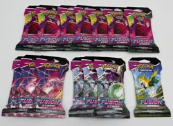 Lot of (14) Pokemon Sword & Shield Fusion Strike Sleeved Booster Packs SEALED - Image 1