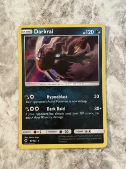 Darkrai - 87/147 - League Promo Sun & Moon Burning Shadows Pokemon LP - Image 1