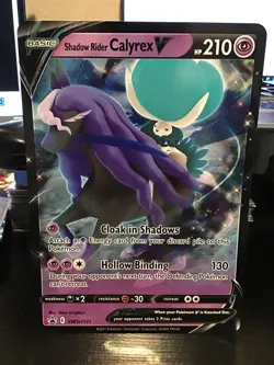 Shadow Rider Calyrex V SWSH131 Jumbo Pokemon Black Star Promo - Image 1