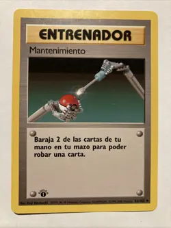 Maintenance Pokemon Spanish Base Set 1st Edition #83 NM - Image 1