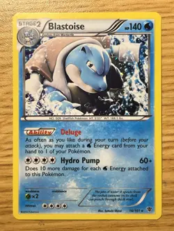 Blastoise 16/101 Cosmos Holo XY Blisters Exclusive Pokemon BW Plasma Blast NM - Image 1