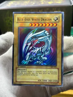Yugioh Blue-Eyes White Dragon SDK-001 1st Edition! Asian English ULTRA RARE - Image 3
