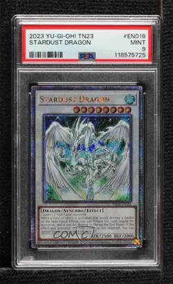 Stardust Dragon Limited Edition QCSR YuGiOh 25th Anniversary Tin PSA 9 - Image 1